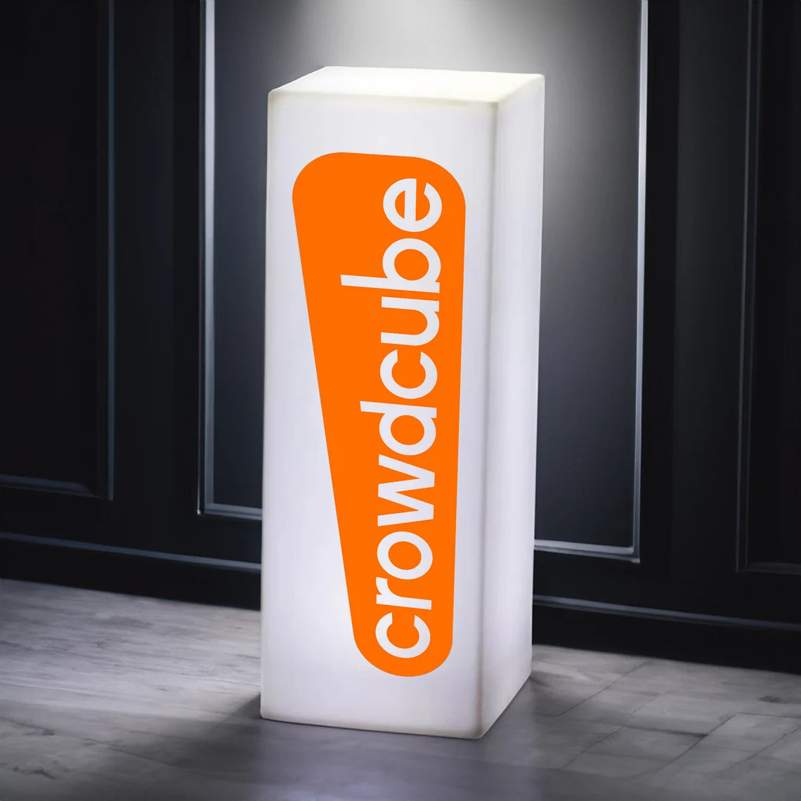Custom LED Logo Pillar | 32" Wireless Brilliance for Any Event