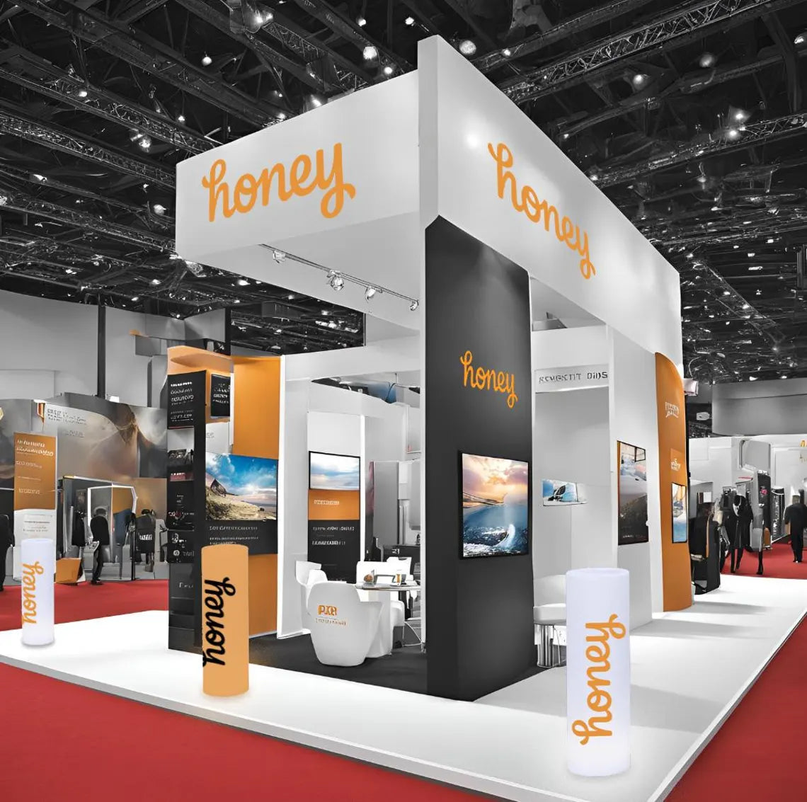 Custom LED Logo Pillar | Wireless Brilliance for Your Brand