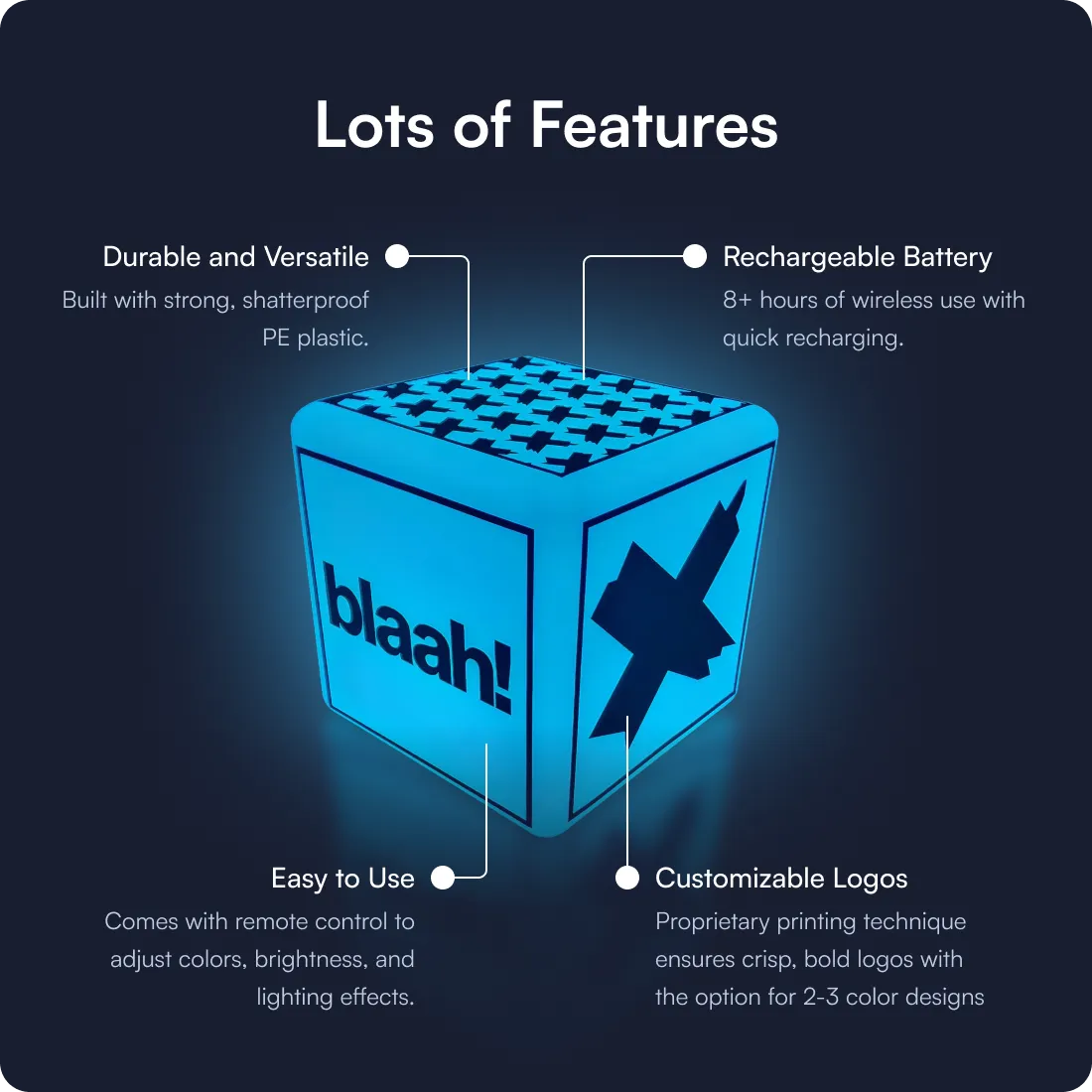 Custom LED Light Cube | Your Brand, Brilliantly Lit