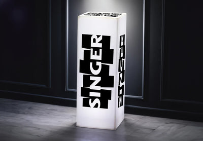 Custom LED Logo Pillar | 32" Wireless Brilliance for Any Event