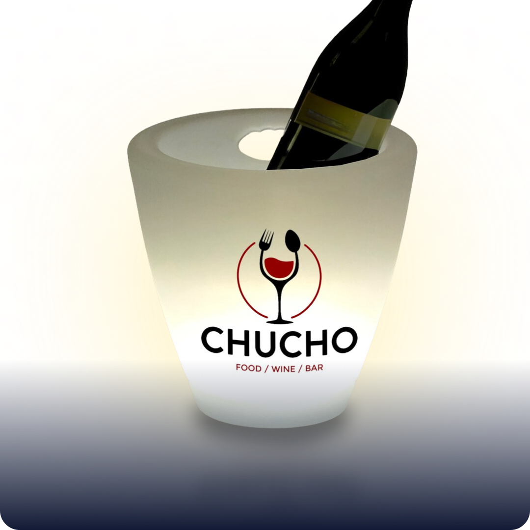Custom LED Logo Tip Jar | 12hr Battery | Remote Control