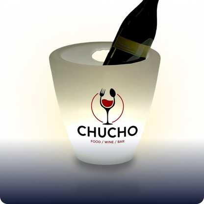 Custom LED Logo Tip Jar | 12hr Battery | Remote Control