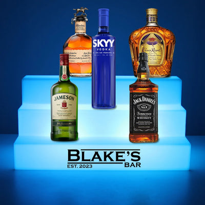 Color-Changing LED Bar Display | Wireless Remote | 25" Shelf