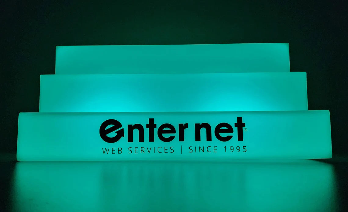 Color-Changing LED Bar Display | Wireless Remote | 25" Shelf