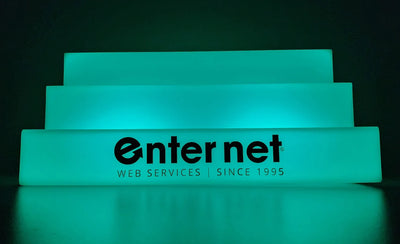 Color-Changing LED Bar Display | Wireless Remote | 25" Shelf