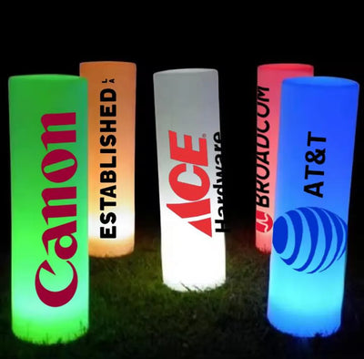 Custom LED Logo Pillar | Wireless Brilliance for Your Brand