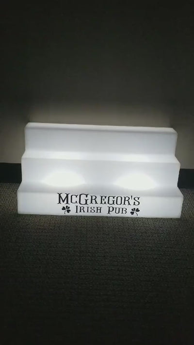 Color-Changing LED Bar Display | Wireless Remote | 25" Shelf