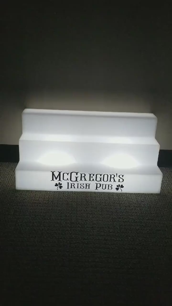 Color-Changing LED Bar Display | Wireless Remote | 25" Shelf