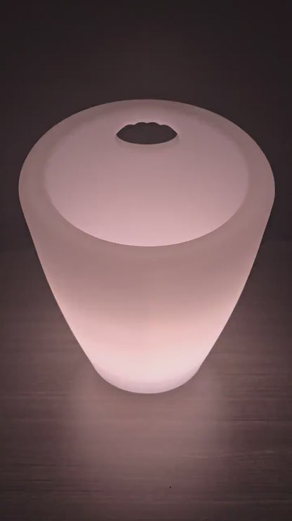 Custom LED Logo Tip Jar | 12hr Battery | Remote Control