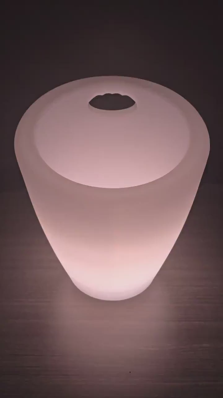 Custom LED Logo Tip Jar | 12hr Battery | Remote Control